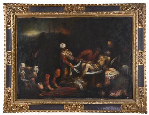 ESCUELA ITALIANA, SIGLO XVIII. "Descendimiento de Cristo", 