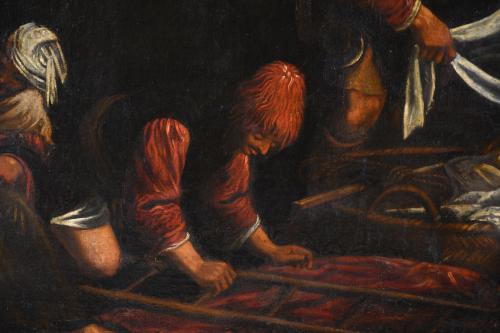 ESCUELA ITALIANA, SIGLO XVIII. "Descendimiento de Cristo", 
