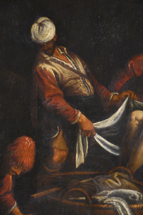 ESCUELA ITALIANA, SIGLO XVIII. "Descendimiento de Cristo", 