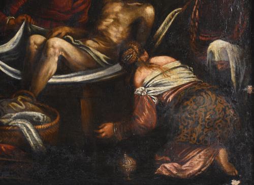 ESCUELA ITALIANA, SIGLO XVIII. "Descendimiento de Cristo", 