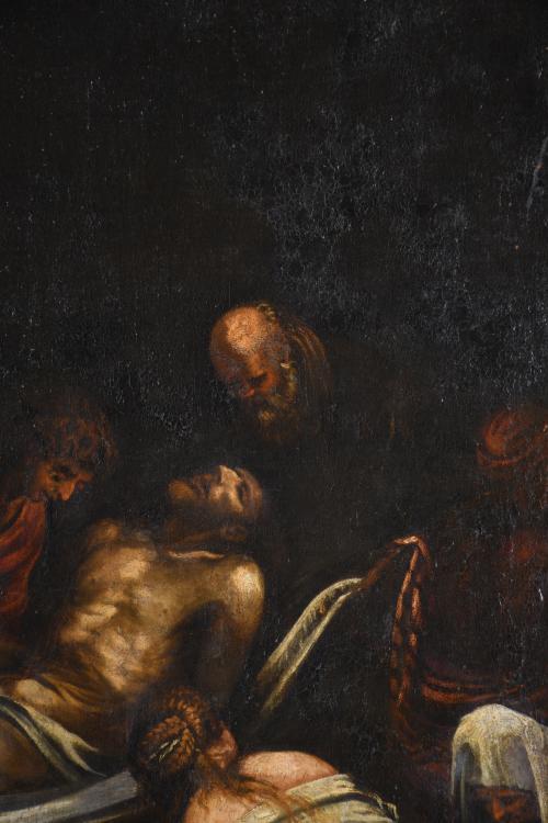 ESCUELA ITALIANA, SIGLO XVIII. "Descendimiento de Cristo", 