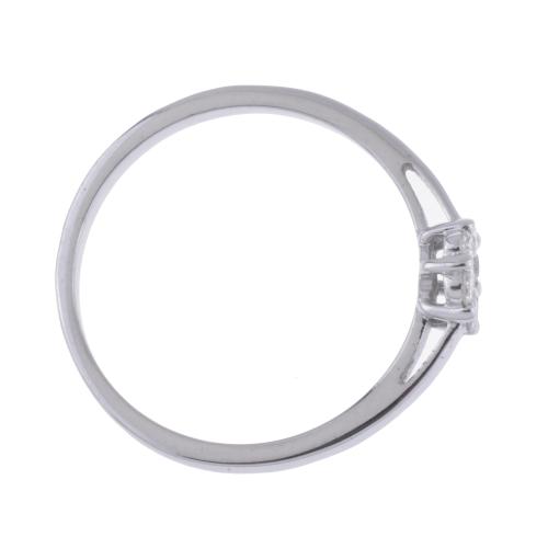Sortija con rosetón de diamantes