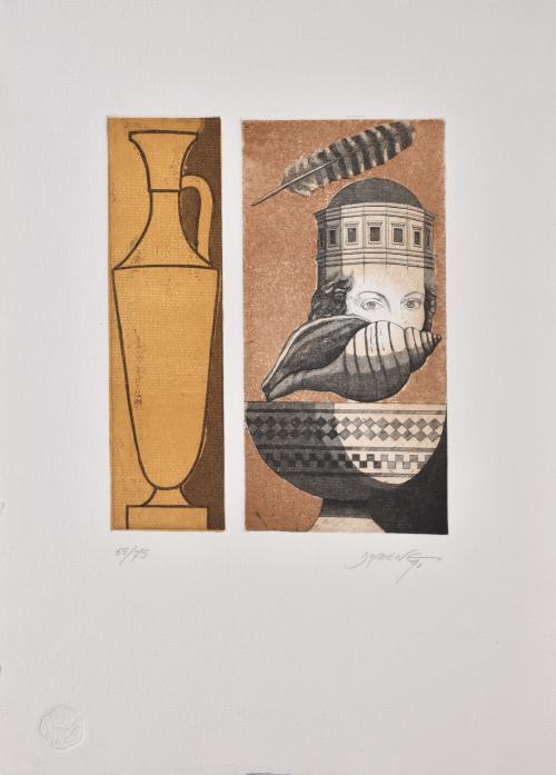 Set of 3 graphic works published by X. Casas Estivales.