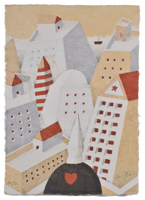 Set of 5 lithographs published by Casas Estivales.