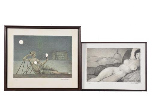 JOSEP MARIA SUBIRACHS (1927-2014). "Maja desnuda" y "Dama c