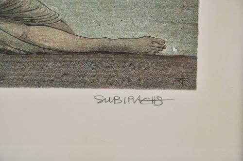 JOSEP MARIA SUBIRACHS (1927-2014). "Maja desnuda" y "Dama c