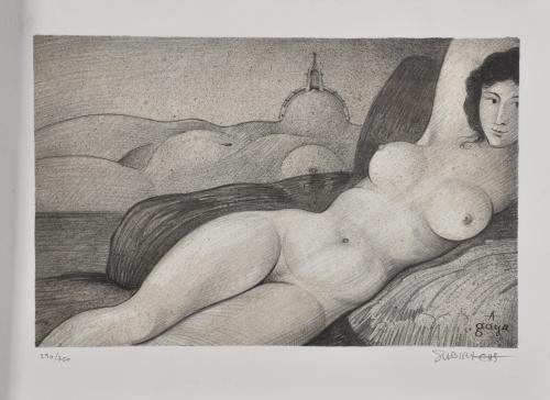JOSEP MARIA SUBIRACHS (1927-2014). "Maja desnuda" y "Dama c