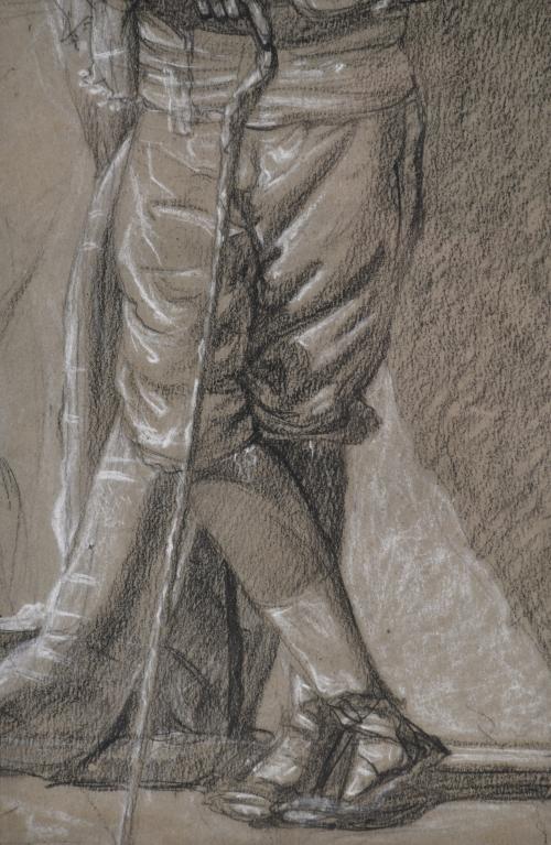 DIONÍS BAIXERAS (1862-1943). "Figura de hombre con barretin