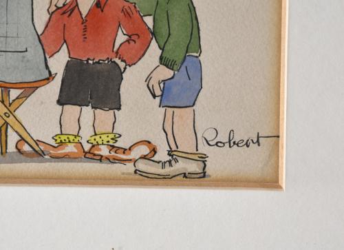 ROBERT (XX).  Pareja de ilustraciones para publicaciones.