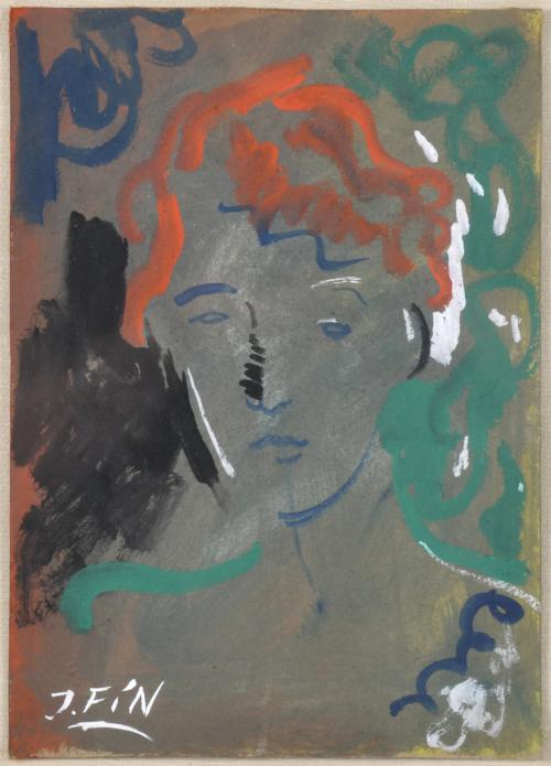 JOSE VILATO RUIZ, "FIN" (1916-1969).  "Retrato femenino".