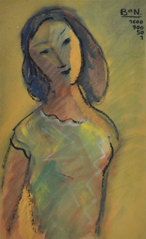 ROMÀ BONET SINTES "BON" (1886-1967).  "Retrato femenino", 1951.