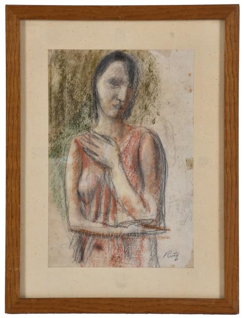 PAU ROIG CISA (1879-1955). "Retrato femenino".