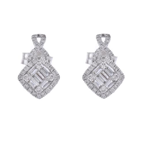 Diamonds earrings.