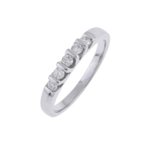 Sortija cinquillo de diamantes.