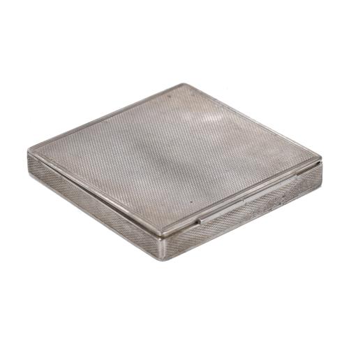 Silver powder compact, probably from the Nordic countries, 20th century.