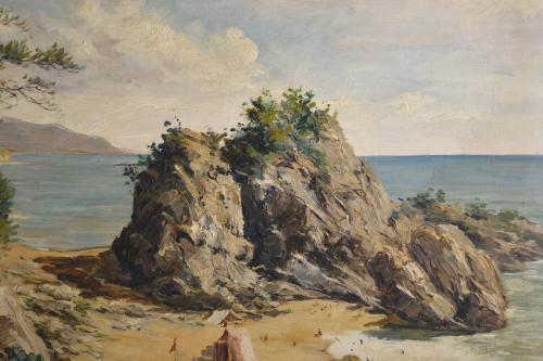 JOSEP VENTOSA DOMÈNECH (1897-1982). "Playa", Sta. Cristina,