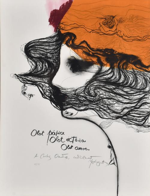 MODEST CUIXART i TÀPIES (1925-2007).   "Olot patria, Olot victoria, Olot amor".