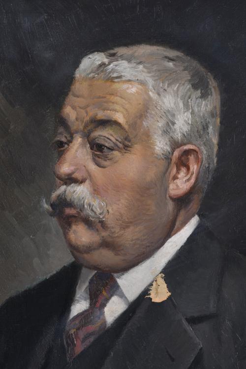 ALBERT RÀFOLS CULLARÉS (1892-1986).  "Retrato caballero", 1