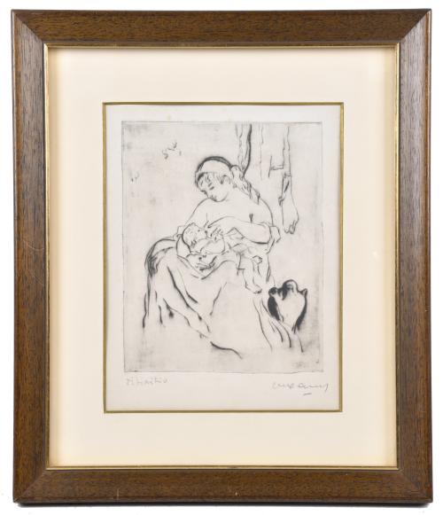 PERE CREIXAMS PICO (1893-1965). "Maternidad".