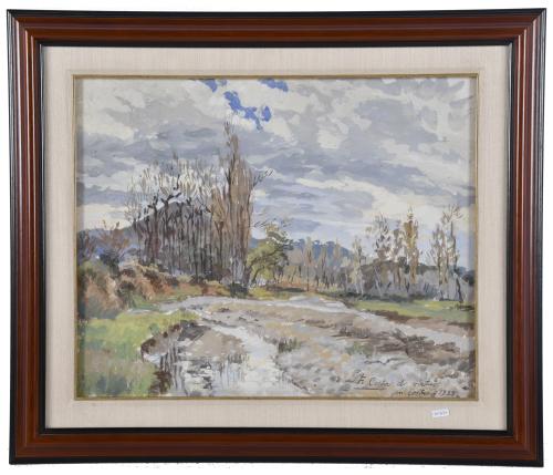 ESCUELA ESPAÑOLA, SIGLO XX. "Paisaje".