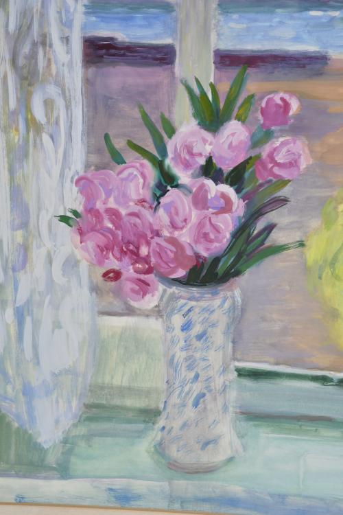 RAMÓN PICHOT SOLER (1924-1996). "Ventana a Cadaqués".