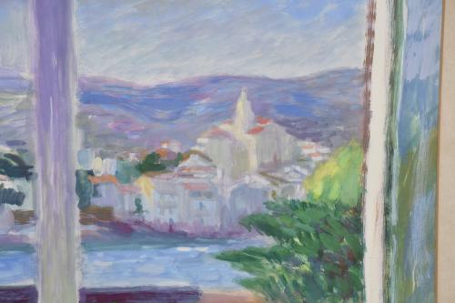 RAMÓN PICHOT SOLER (1924-1996). "Ventana a Cadaqués".