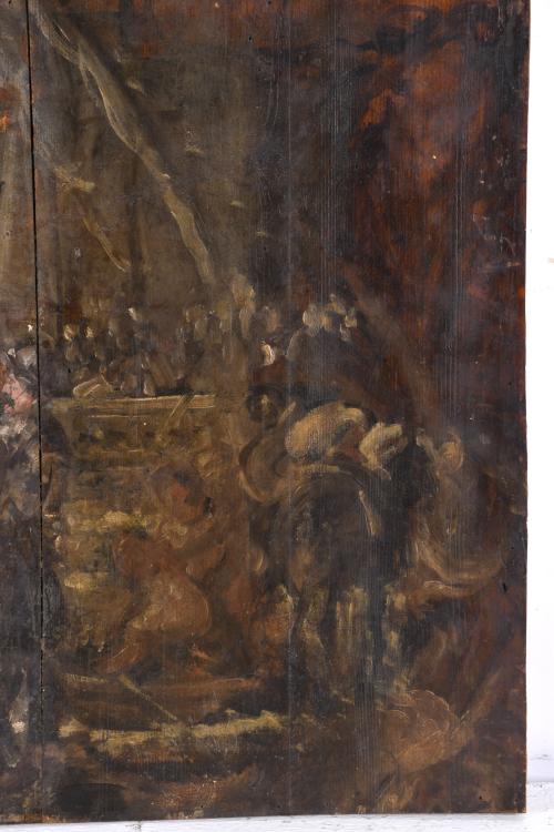 ESCUELA ESPAÑOLA, SIGLO XIX. "El retorno de Colón".