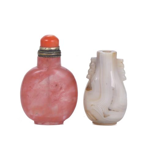 20TH CENTURY CHINESE SCHOOL. Set of two snuff bottles.