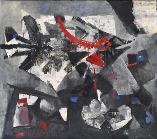 ANTONI CLAVÉ (1913-2005) "Le Roi de cartes", 1952.