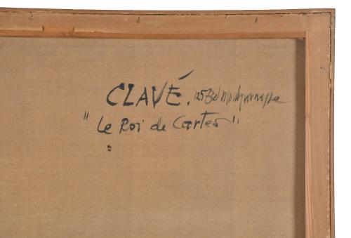 ANTONI CLAVÉ (1913-2005) "Le Roi de cartes", 1952.