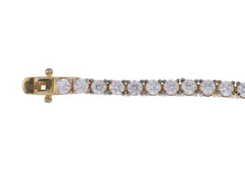 Pulsera rivière con circonitas.