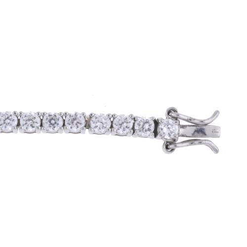 Pulsera riviére con circonitas.