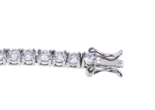 Pulsera riviére con circonitas.
