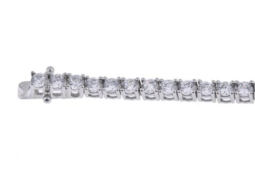 Pulsera riviére con circonitas.