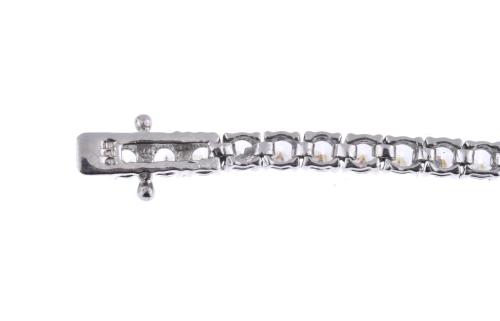 Pulsera riviére con circonitas.