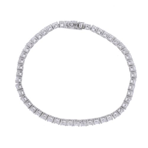 Pulsera riviére con circonitas.