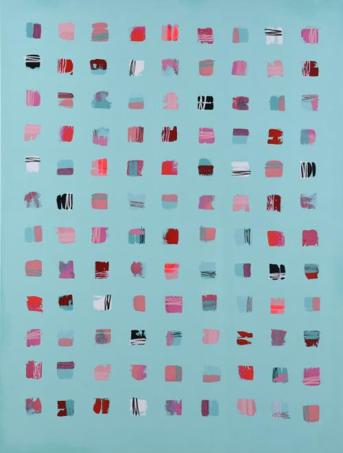 LAURA MAYNOU (1969). 'Mint and Coral', 2025.