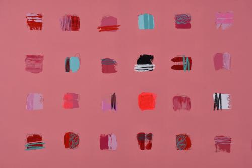 LAURA MAYNOU (1969).  &#39;Coral and Mint&#39;.