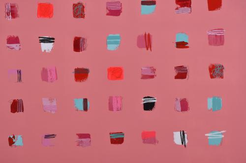 LAURA MAYNOU (1969).  &#39;Coral and Mint&#39;.
