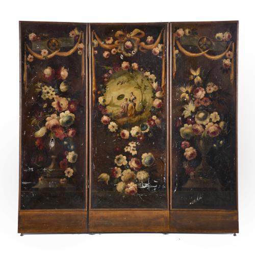 AFTER MODELS BY PIERRE LOTTIER (20TH CENTURY). Folding screen.