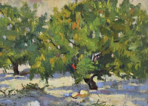 EMILIA TORRES (1916-?) "Campo de Olivos".