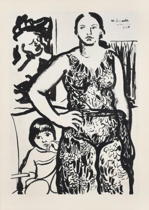MANUEL CUSACHS (1933).  "Maternidad", 1970.