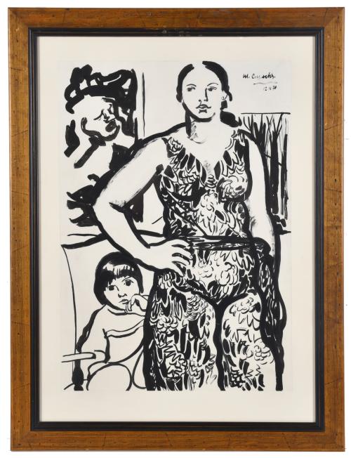 MANUEL CUSACHS (1933).  "Maternidad", 1970.