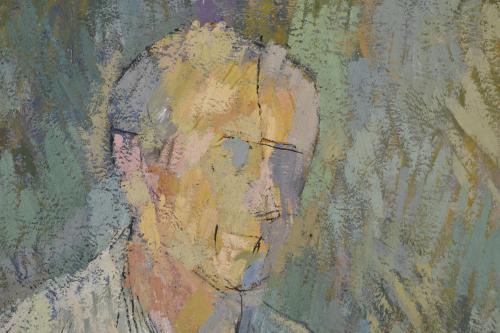 DOMENEC OLIVÉ BUSQUETS (1892-1959). "Autorretrato".