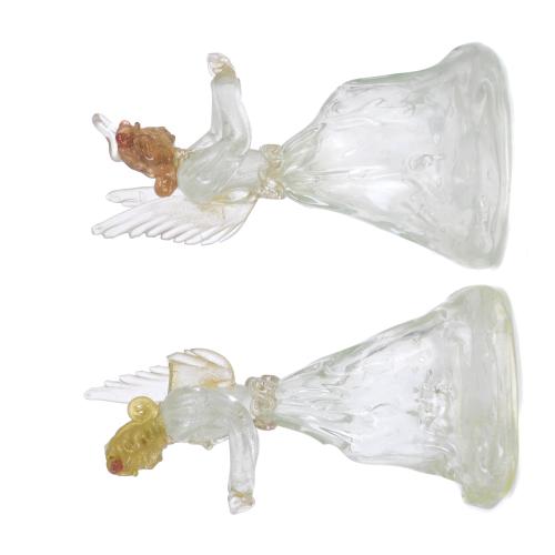 Pareja de ángeles, med. siglo XX. 