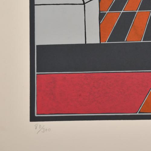 Conjunto de 4 obras gráficas de diveros autores.