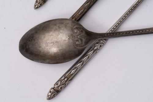 Various silver objects, 20th century.