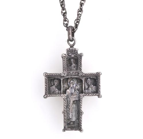Pendant cross with links chain, after Subirachs models.