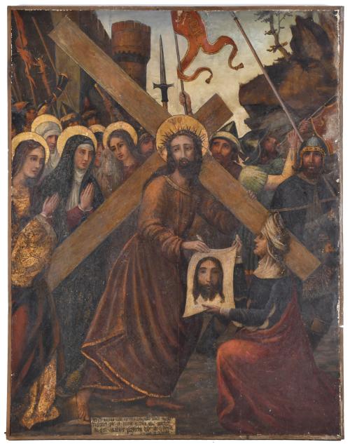 ESCUELA ESPAÑOLA, SIGLO XVI. "Camino del calvario".