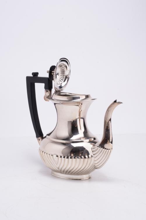 Silver coffee and tea set, mid 20th century.